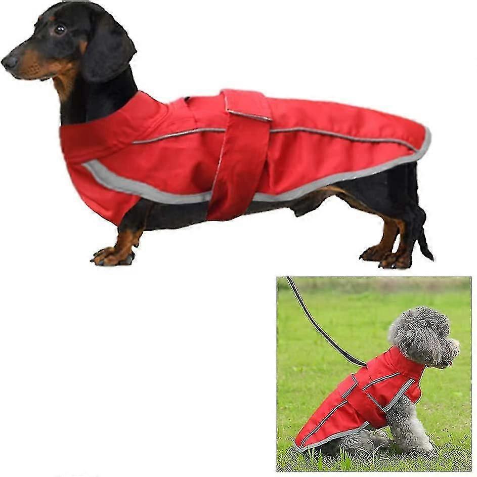 Mäyräkoiran sadetakki, säädettävät koiran sadetakit Vedenpitävät mäyräkoirat, Sade /vesi