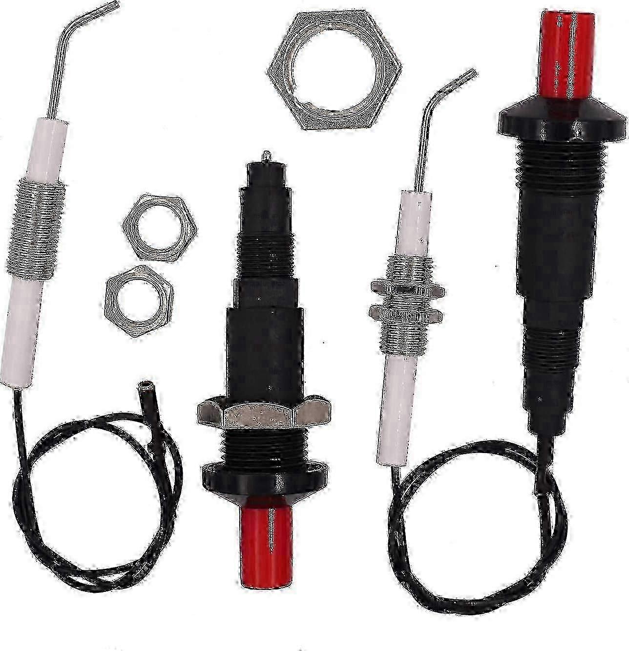 2 Pack Piezo Igniter Gas Grill Igniter With Push Button Universal Threaded Ceramic Electrode 30cm_TJ 2025