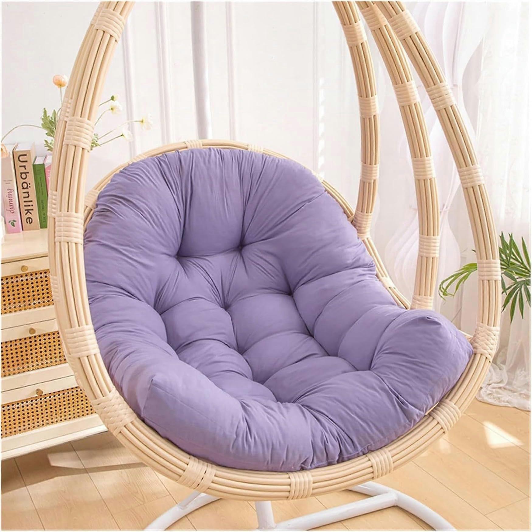 Egg Chair Cushions 80x110cm Style 2 Backrest, Hanging Basket Chair Pad, Hammock Swing Seat Pad, Soft Recliner Mat