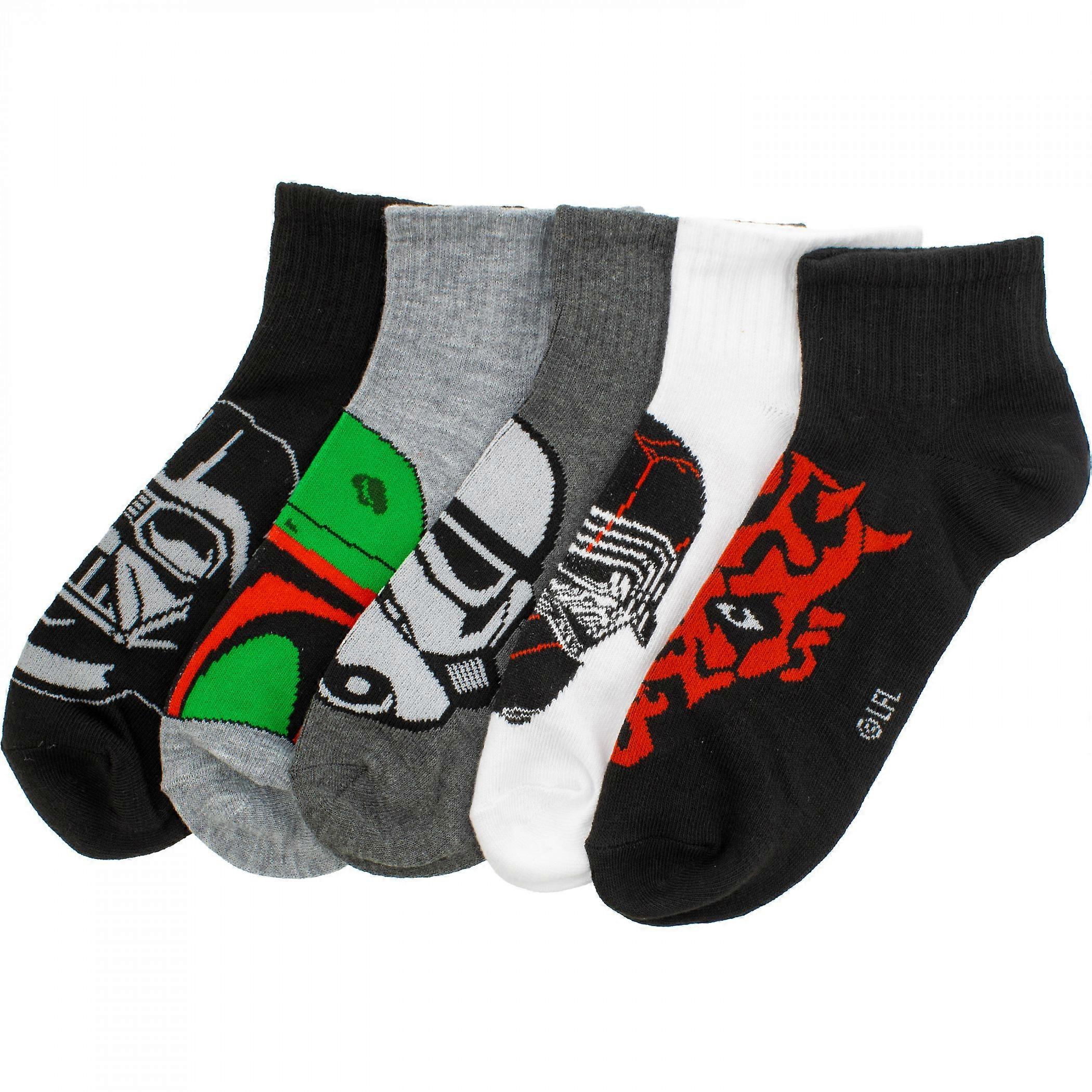 Star Wars Characters 5-Pair Pack of Quarter Socks