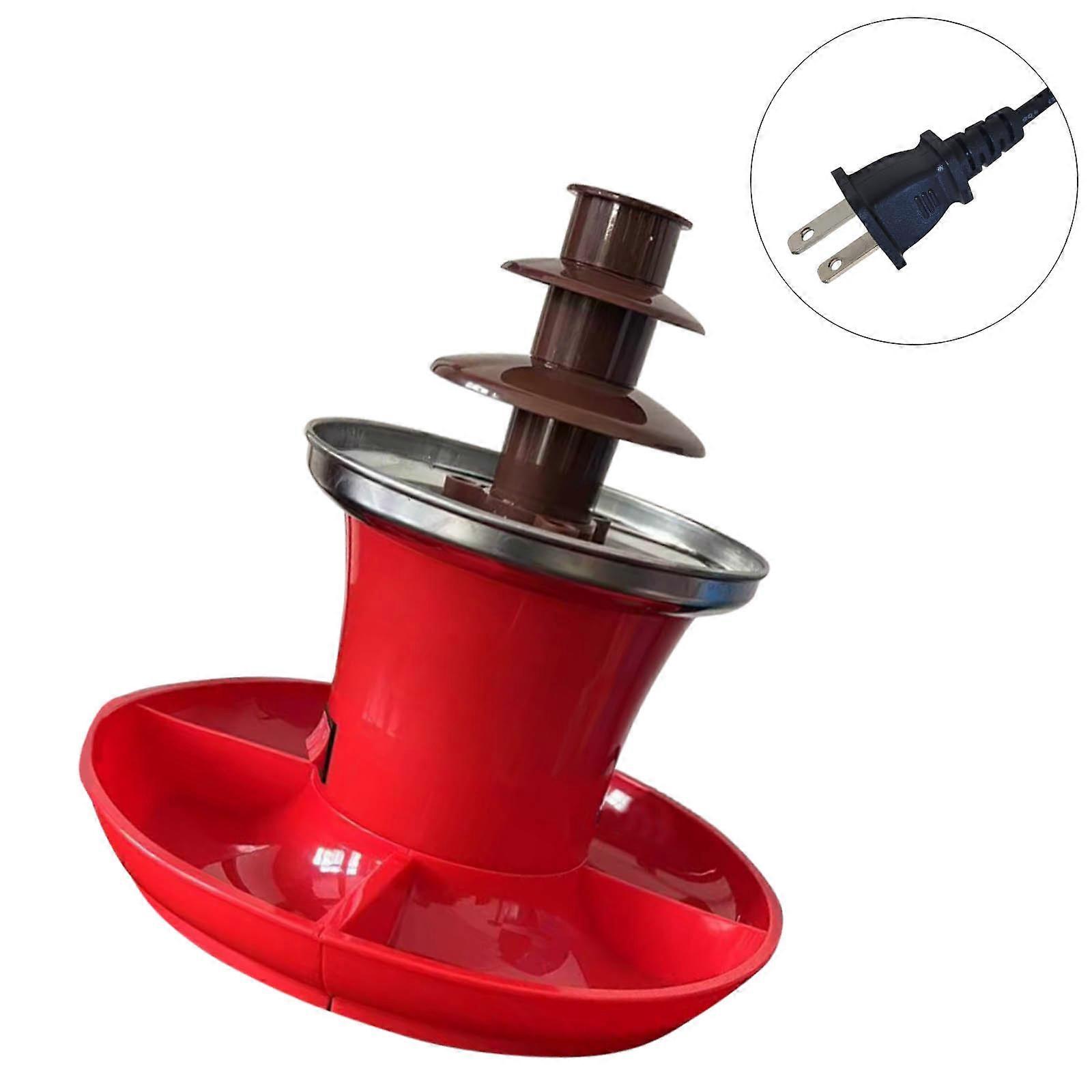 Chocolate Fountain Machine 3 Layer Electric Chocolate Fondue Fountain for Sweet Treats Preparation Easy to Use Multicolor