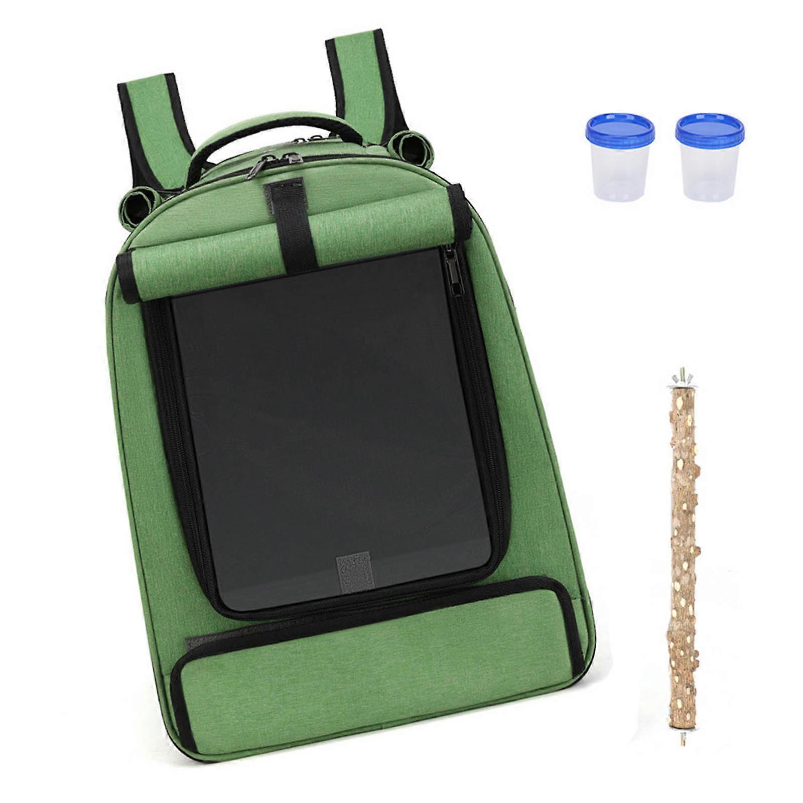 Ventilated Bird Shipper Pack For Cockatoos Parakeets Highlighting Ventilated Net Clear Window And Defended Slide Multicolor