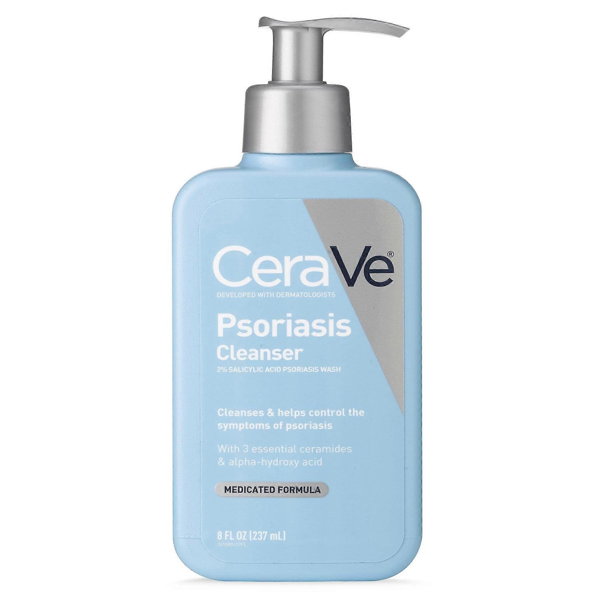 Cerave 银屑病洁面乳，2% 水杨酸银屑病洗液，8 盎司
