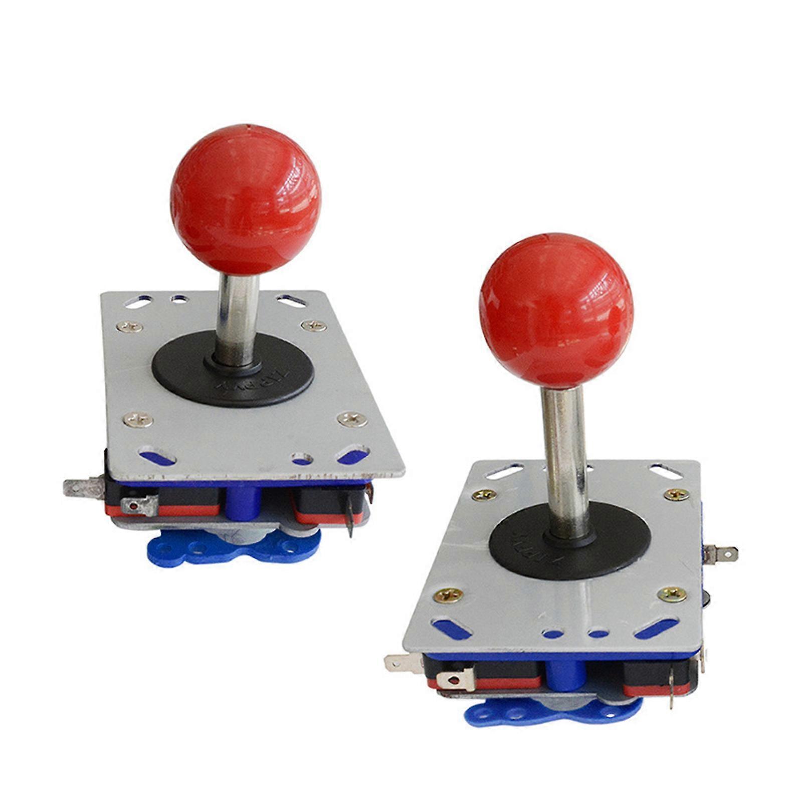 DIY Arcade Joystick Controller Kit with 2 4 8 Way Adjustable Red Ball Top Gaming Accessories Suitable for Fighting game Multicolor