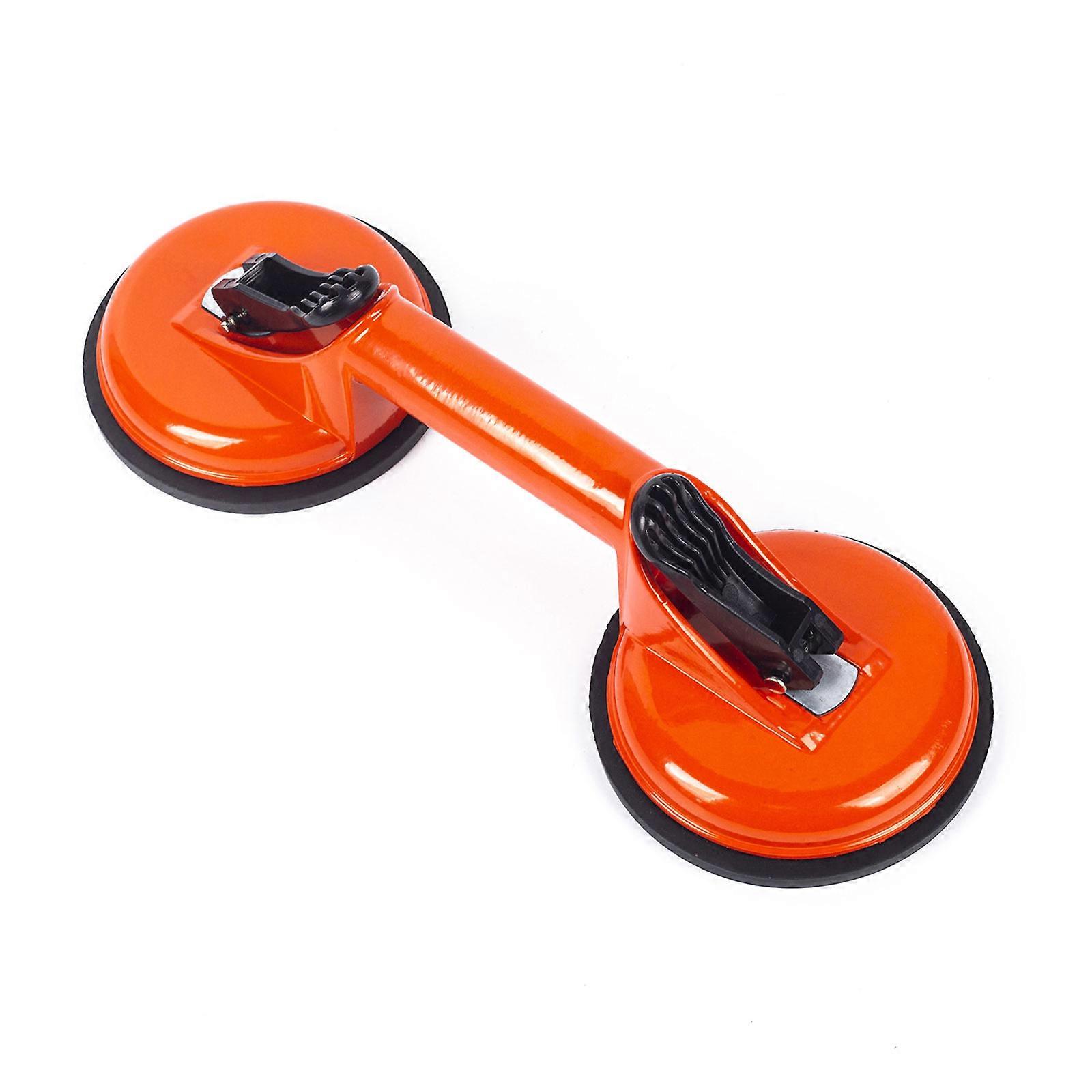 Smooth Surfaces Handling Tool Aluminum Suction Cup Lifter Double Claw Design Secure Object Moving for Smooth Surfaces Multicolor
