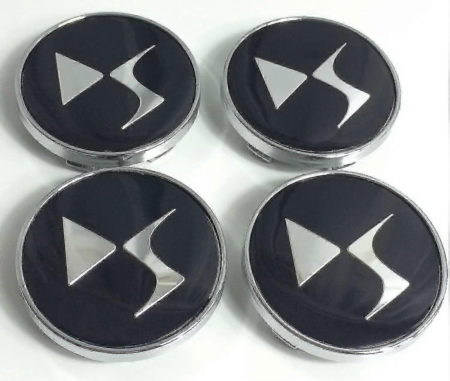 4 x Ds Hjulcenter Navskydd Fälg 60 mm Logotyp Emblem Emblem Citroen Ds3 Ds5 Navskydd