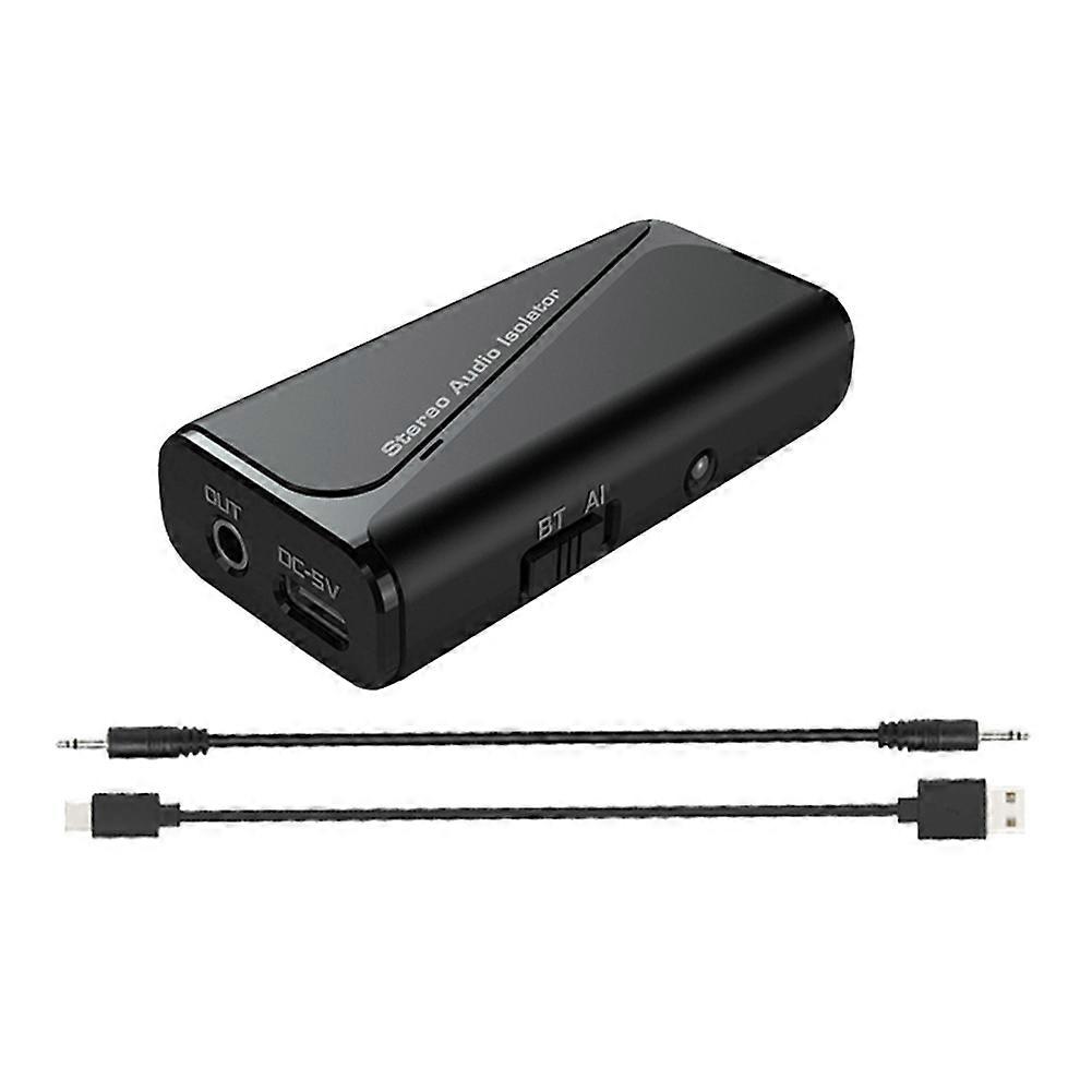 Bluetooth 5.4 Audio Receiver 3.5mm Anti-Interference Ground Loop Noise Filter Isolator
