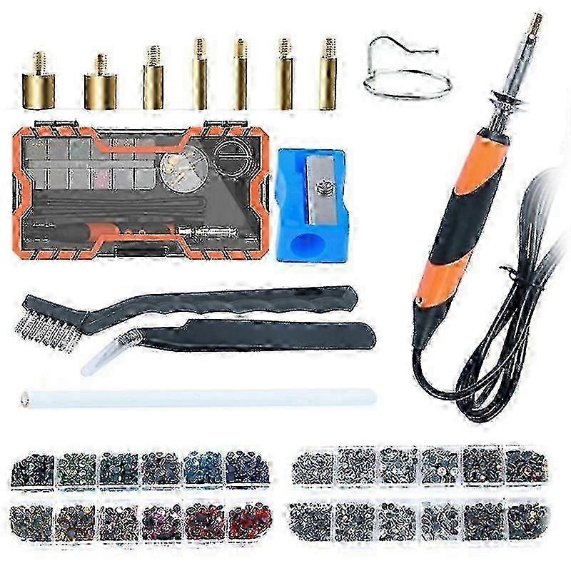 Hot Fix Rhinestone Applicator Tool Hot Fixed Applicator Rhinestones Kit Bedazzler Kit With Rhinestones Eu Plug