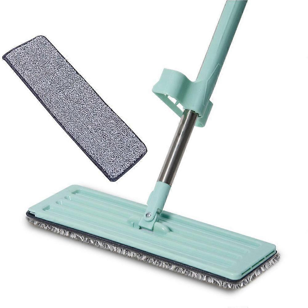 For Household Flat Mop 360 Rotating Head Wet Dry Dual Use Washable Pads for Wood Floors Adjustable Handle Effortless Cleaning