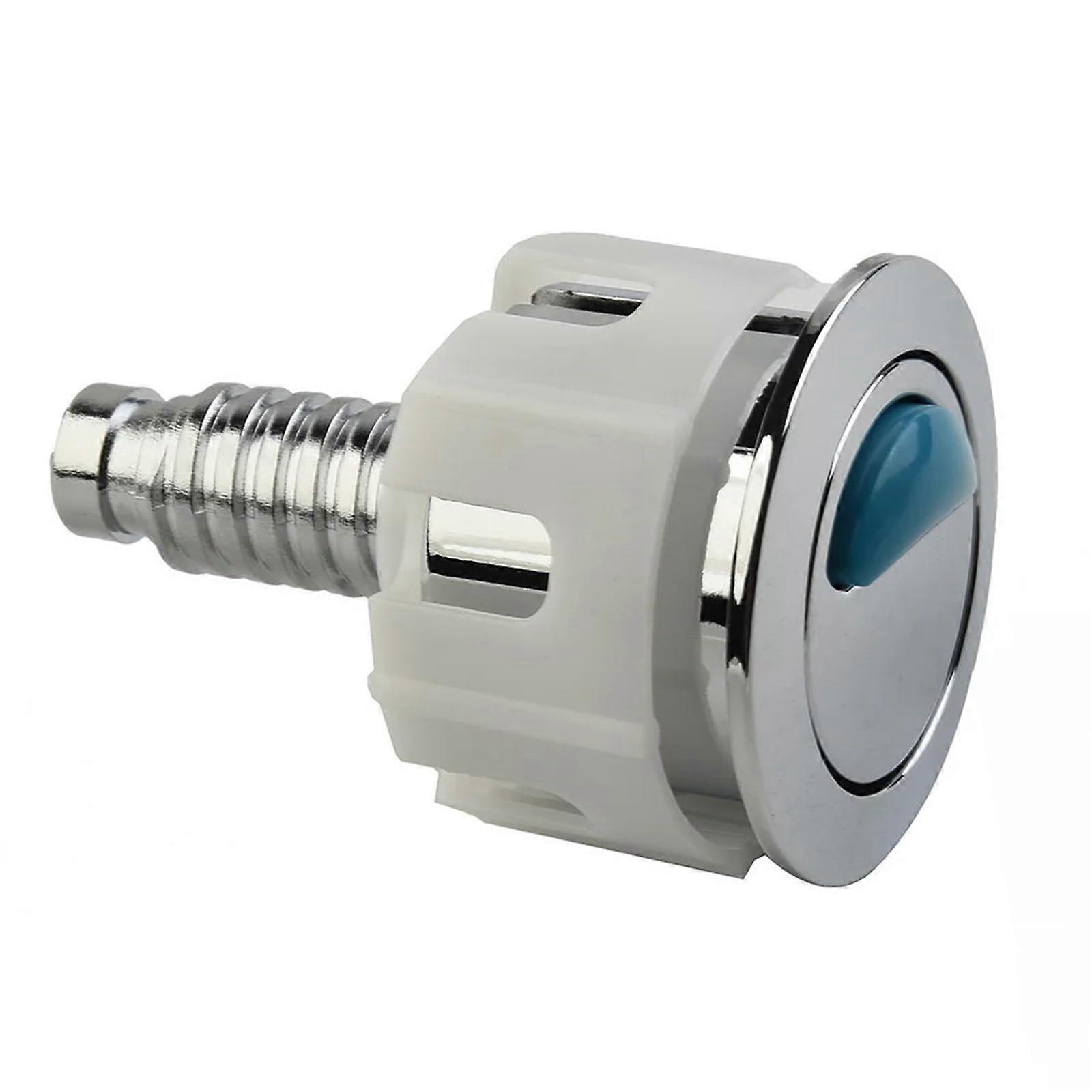 Dual Flush Toilet Tank Push Button Replacement for Bathroom Cistern, 1PCS Chrome Finish