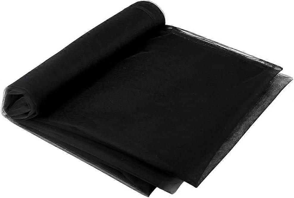 Corset Mesh Fabric 60" by 5 Yards Nylon Non Stretch Net Fabric Black Breathable Mesh for Transparent Corset Base Couture Dress Wedding Prom Gown Sewin