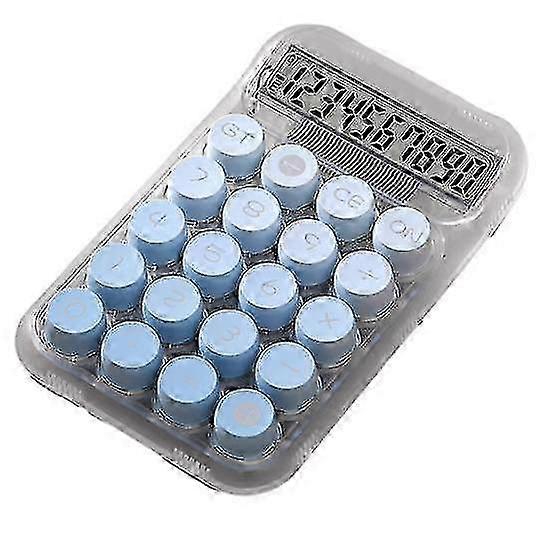 Gradient Colour Desktop Calculator with Anti-Slip Pads 12-Digit Mechanical Keyboard Countertop Calculator 25-26