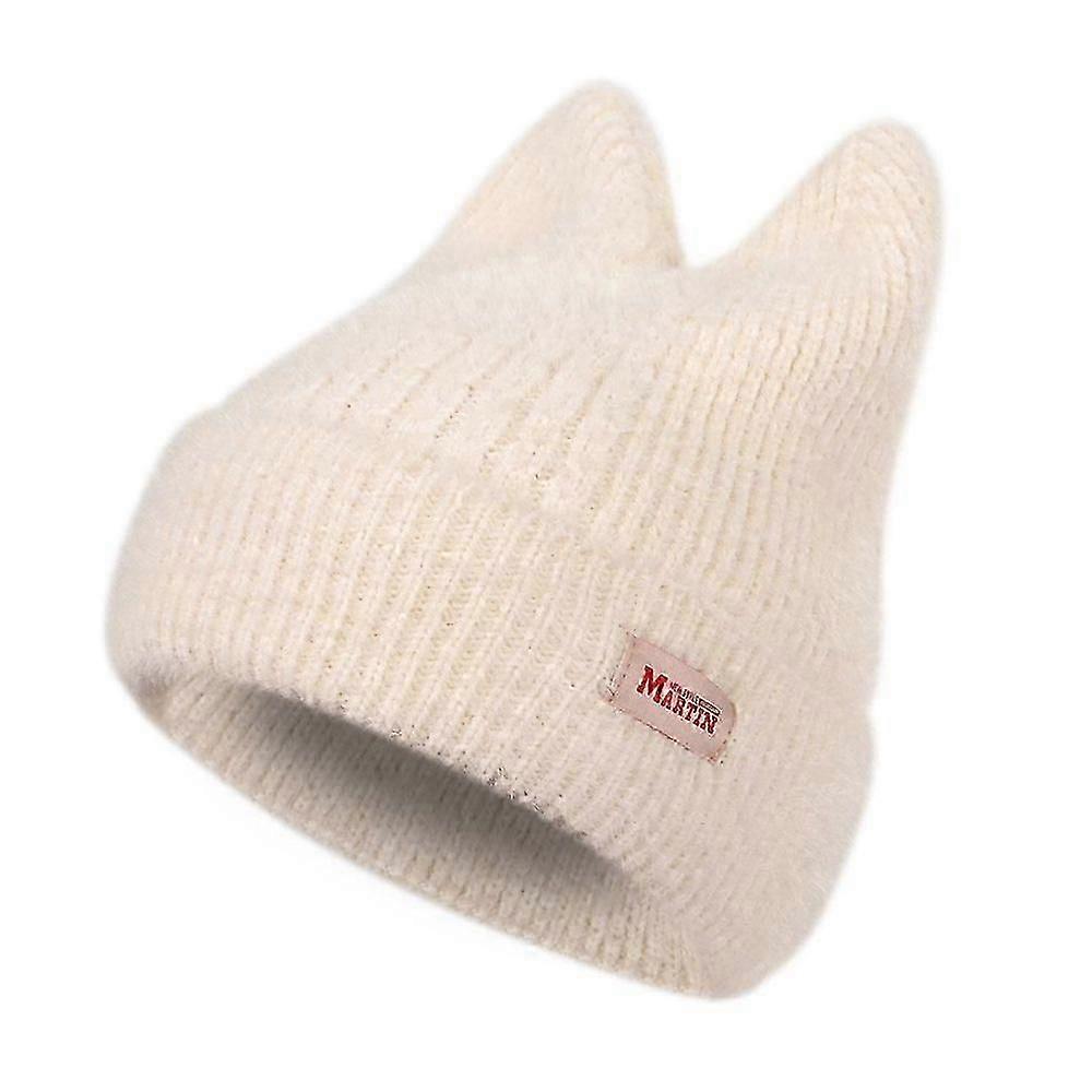 Leuke kat oor muts, kat oor winter hoed