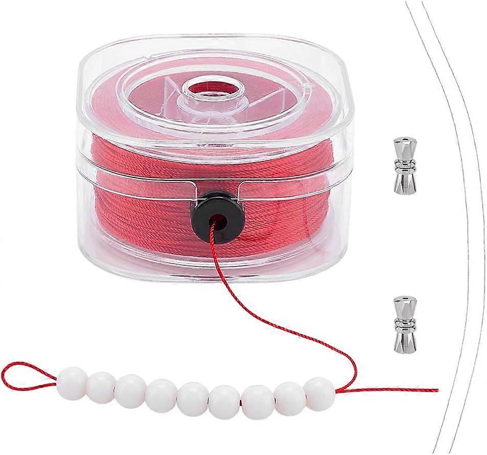 0.8mm Beading Thread 76 Yards Bracelet String Seed Bead Thread Sewing String Cord with Organizing Case and Leading Wire for Beading Bracelet Jewelry M