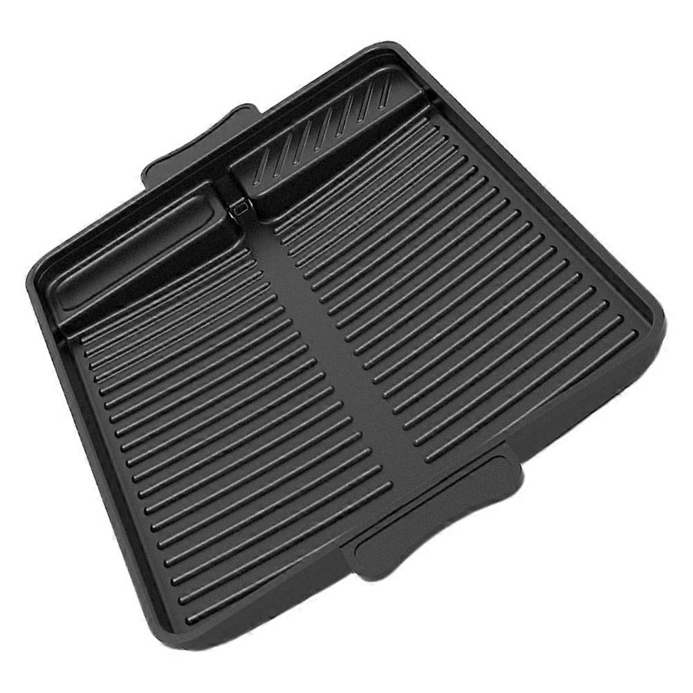 Rectangular Medical Stone Griddle Pan Nonstick For Entertaining Guests Featuring Outdoor Barbecues With 38X26X1.5CM Size 1Pack