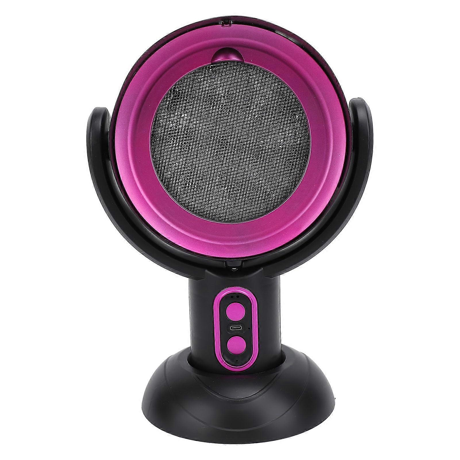 Portable Range Hood with Dual Wind Speed, Low Noise Desktop Exhaust Fan, Rechargeable Battery, Purple