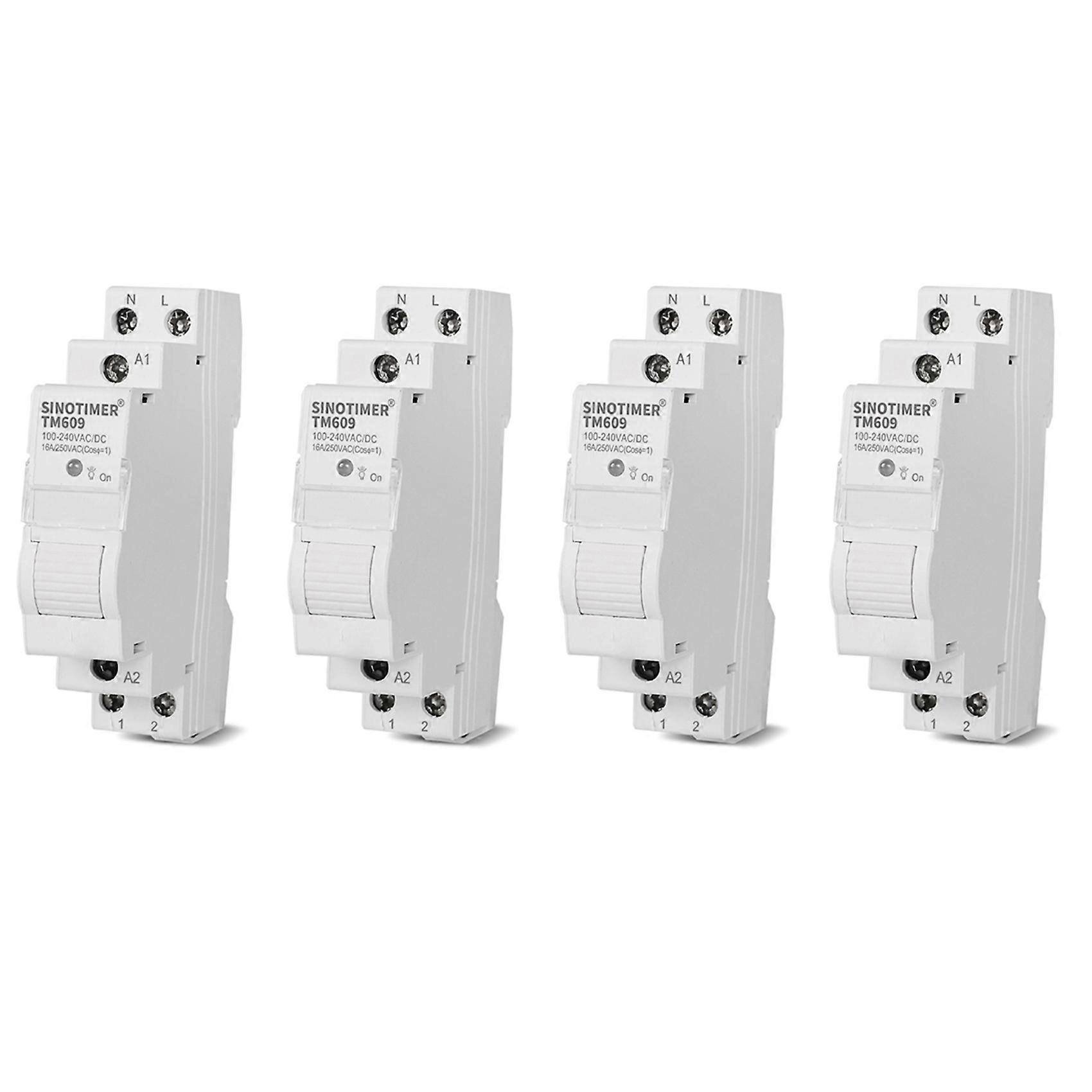 4X SINOTIMER TM609 WiFi Smart Timer Switch Tuya APP Remote Control Wireless Countdown Time Switch 220V 110V