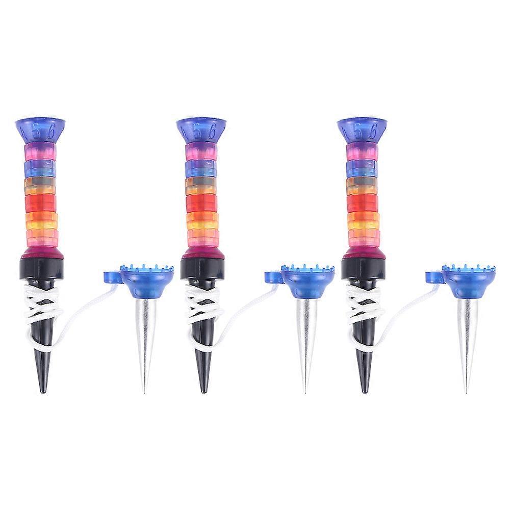 Golfer Accessories Golfs Tees for Improved Drive 6Pcs Multicolor