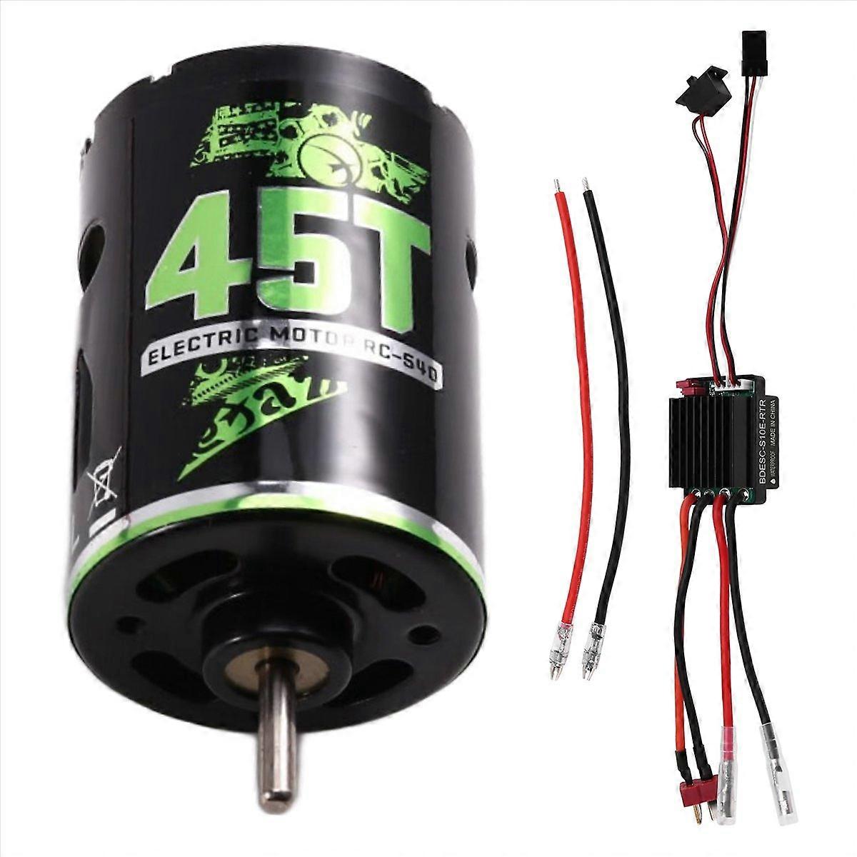 540 Brushed Motor RC Crawler Motor ESC Brushed Electric Speed Controller BEC for 1/10 RC Car /AXIAL/ 45T