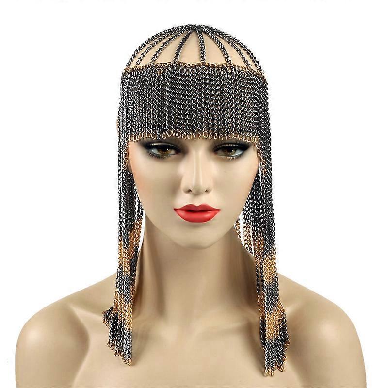 Sexy Women Punk Multi Layer Metal Head Chain Jewelry Forehead Headband Hair Piece Body Jewelry
