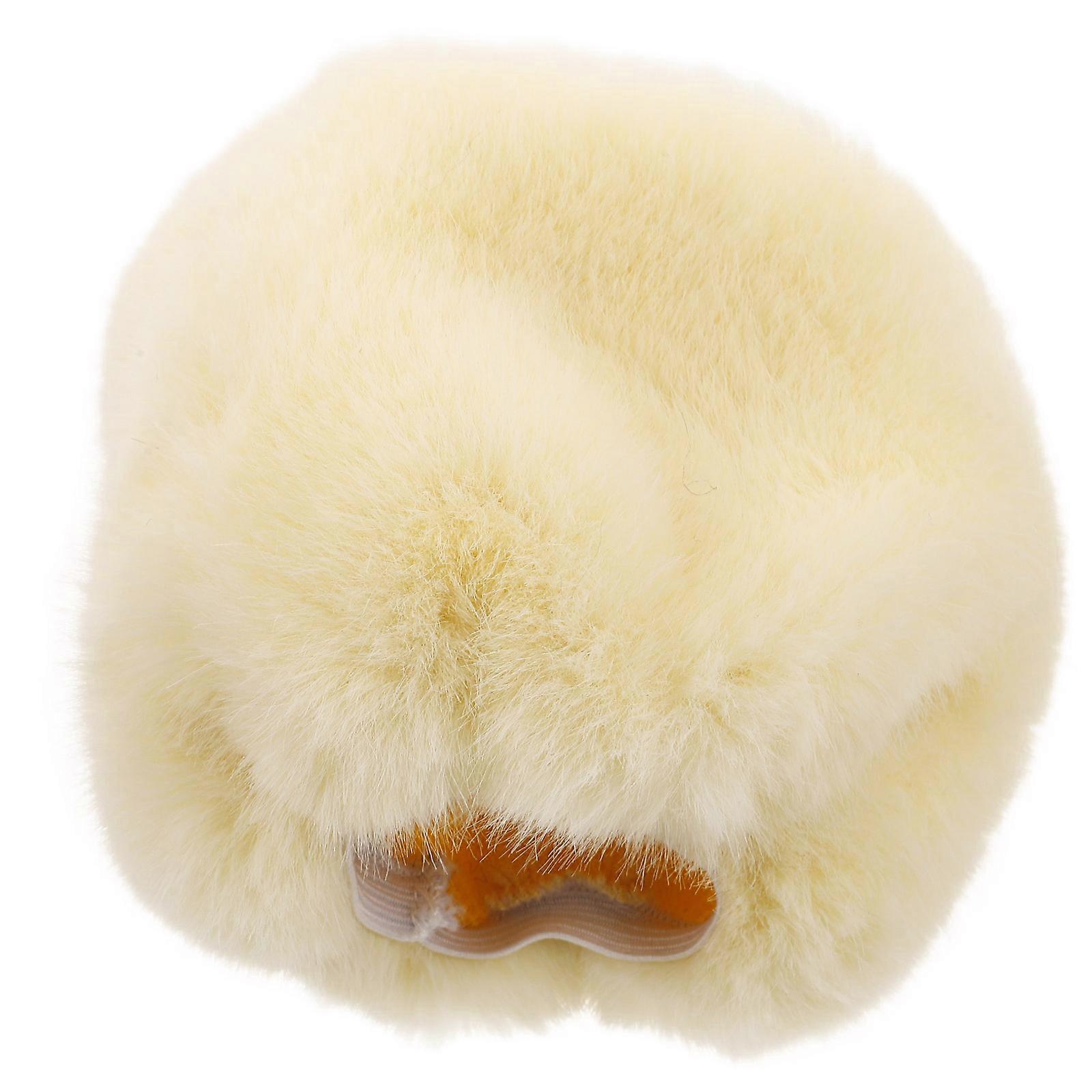 Microphone Cover Furry Windshield for Microphone Yellow Plush Material