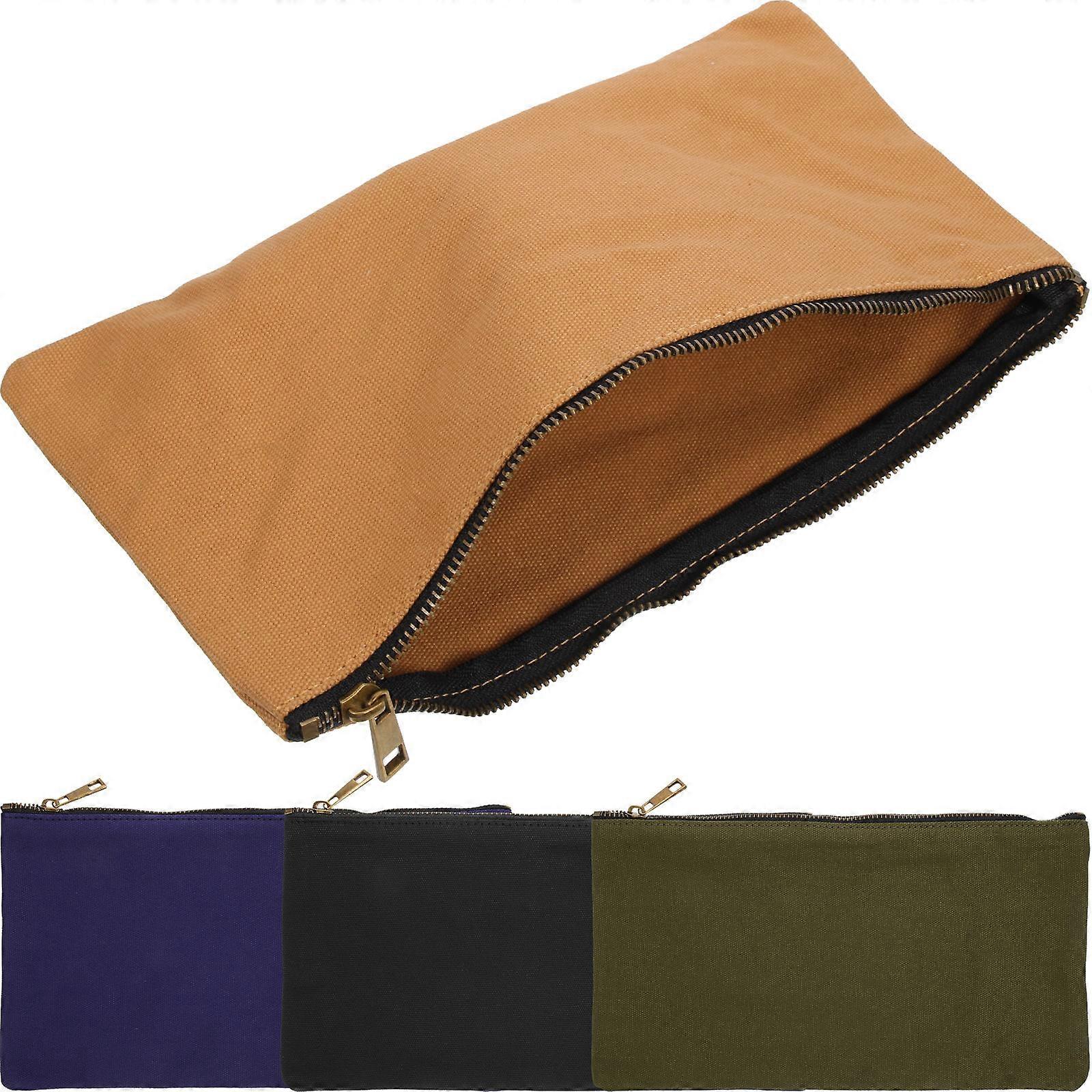 Canvas Tool Organizer for Storage Use 8Pcs Portable Zipper Storage Bag