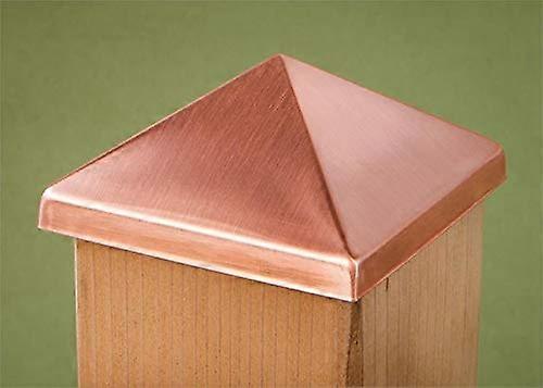 4x4 Solid Copper Post Caps 10 Pack with Elegant Finish and WeatherResistant Protection