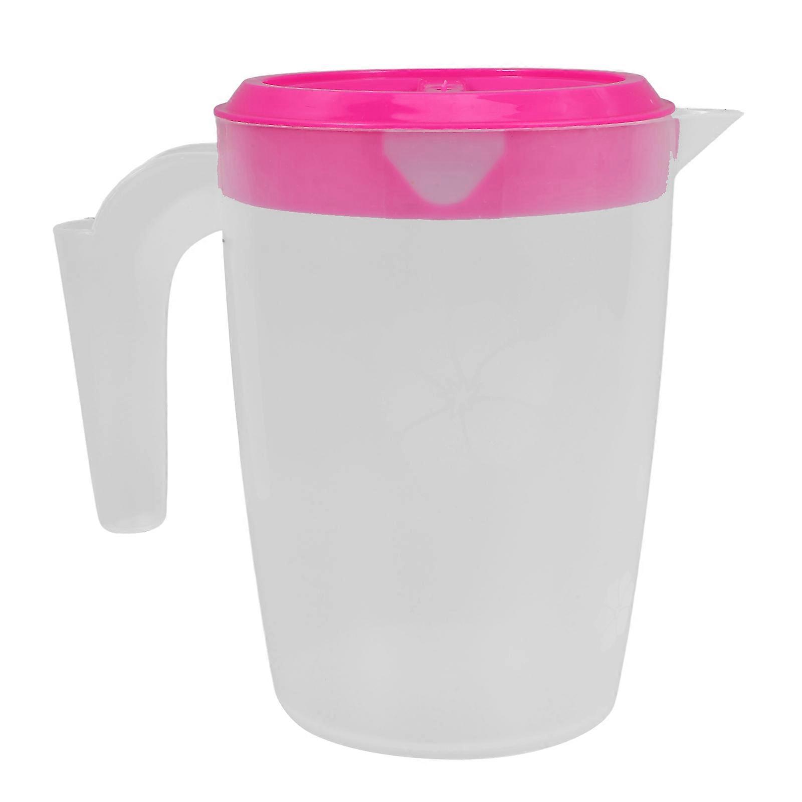 Reusable Plastic Beverage Jug for Storage with Lid 1L