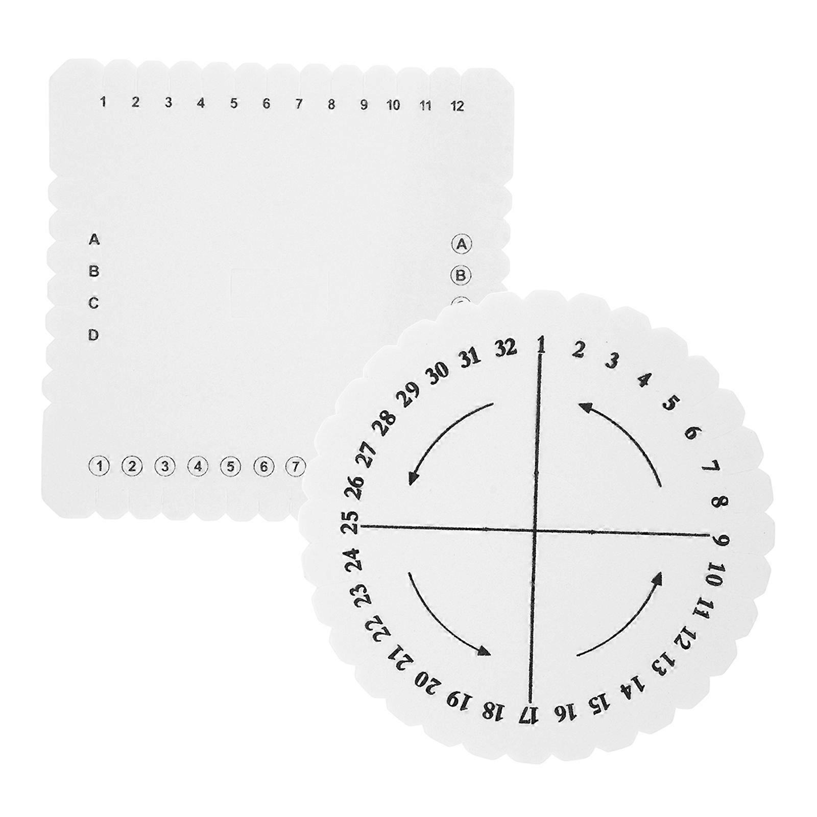 Foam Weaving Board for DIY Use 1Set Braiding Disk Braided Cord Tool