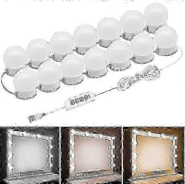 Led Hollywood Makeup Mirror Light with Dimmable Led Bulbs