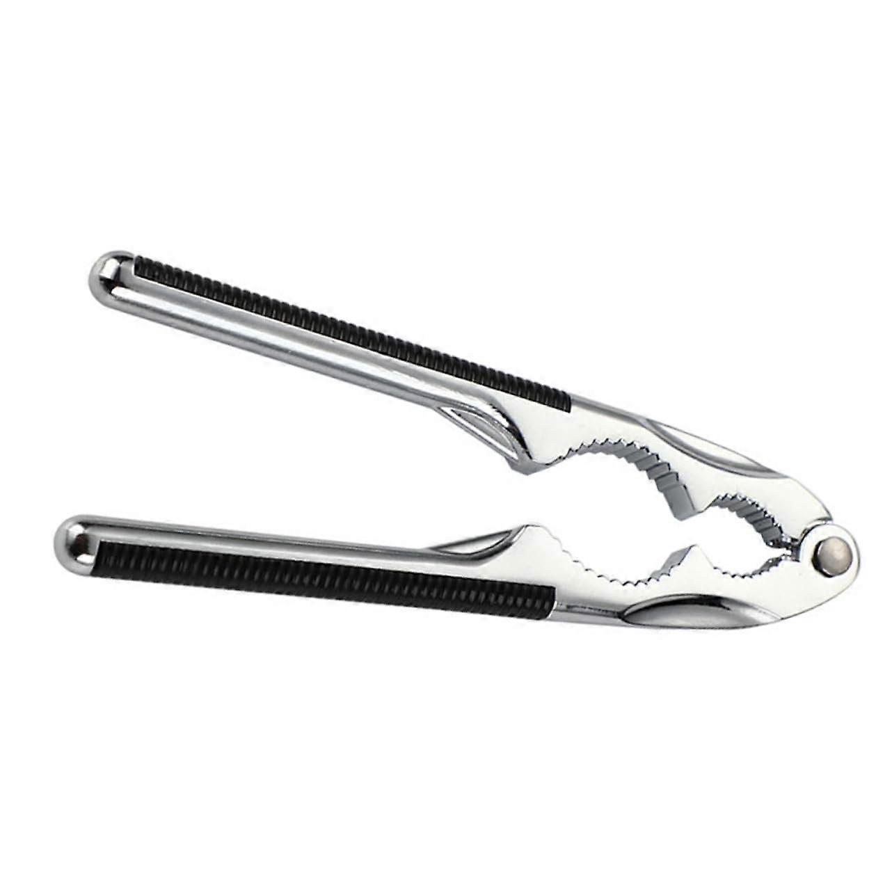 Heavy Duty Zinc Alloy Nut Cracker with Ergonomic Grip for Walnuts Pecans and Almonds