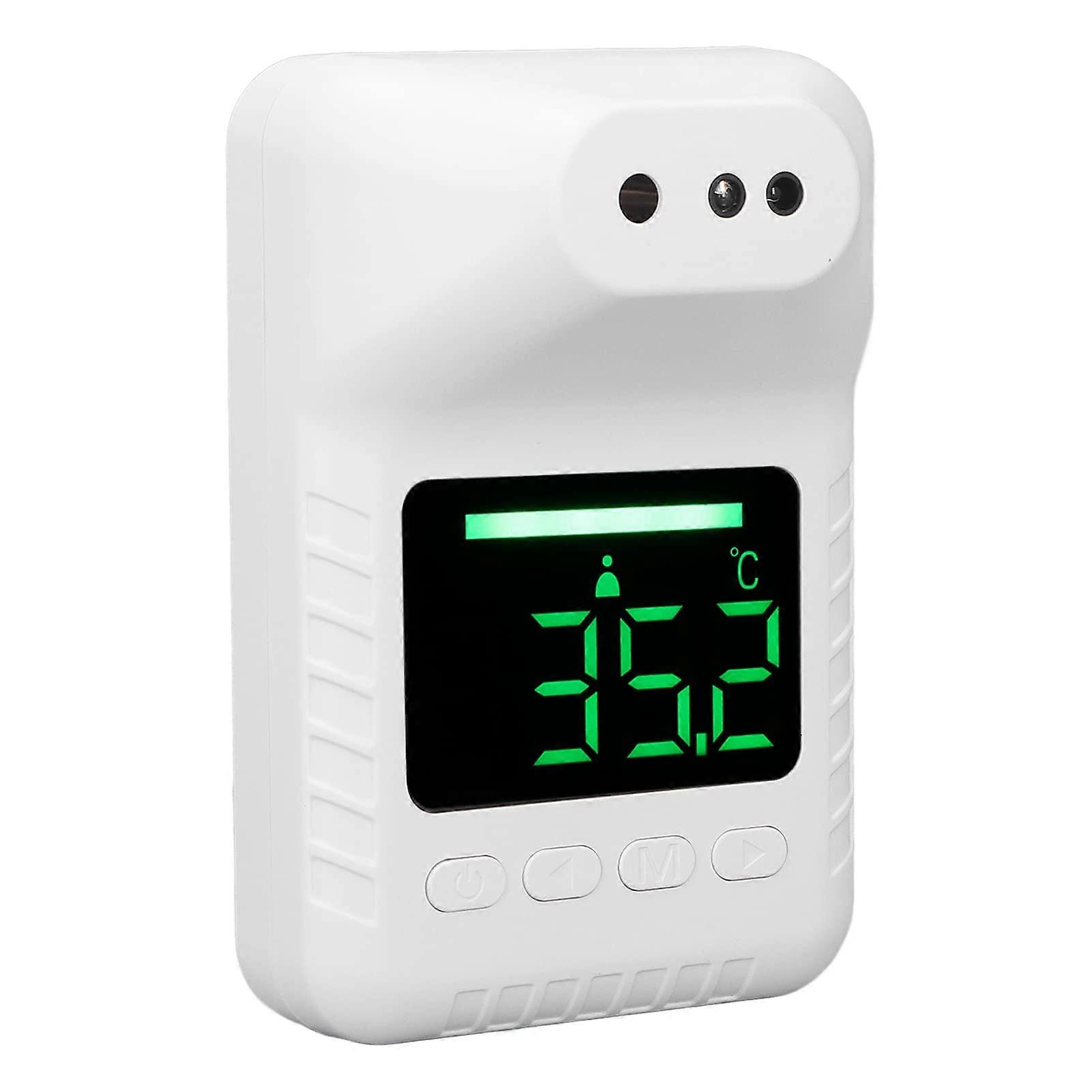 Wall Mounted Infrared Thermometer with Precise Measurement USB Battery Powered for Office School