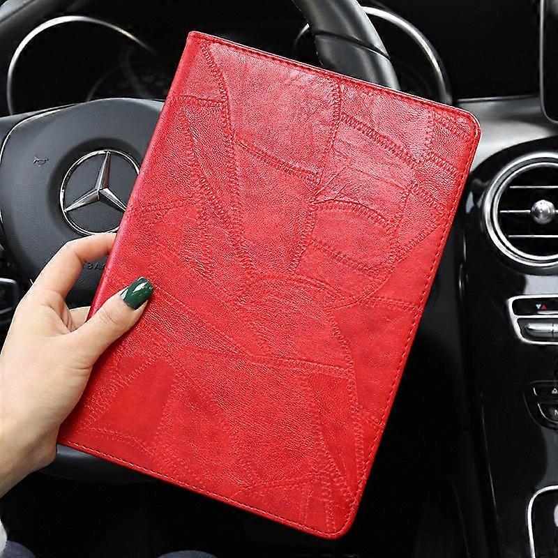 Capa elegante para iPad 2025 de 11 polegadas, vermelha, para uso profissional, em silicone macio.