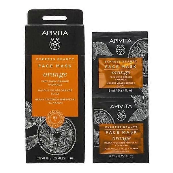 Apivita Express Beauty Face mask Orange Radiance 2 x 8 ml