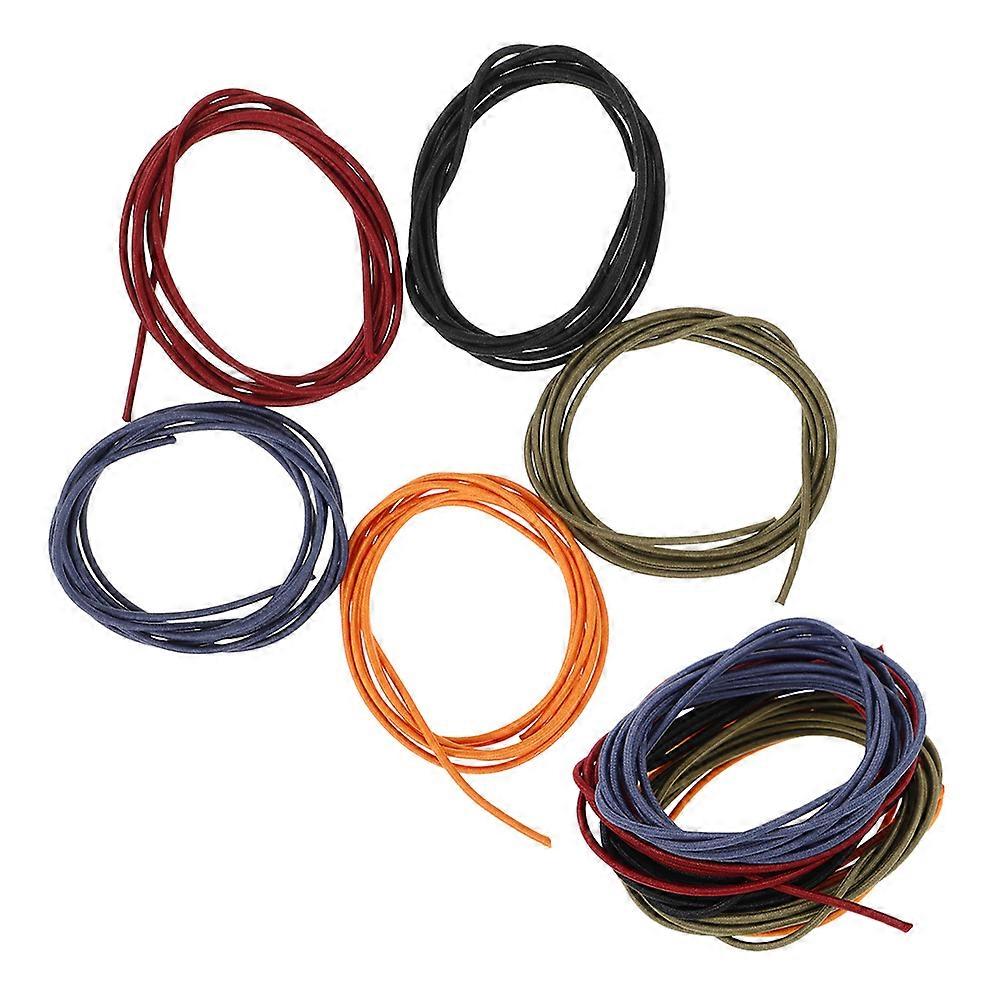 Durable Nylon Rope Elastic Bands for Notebook Use 10Pcs Assorted Colors