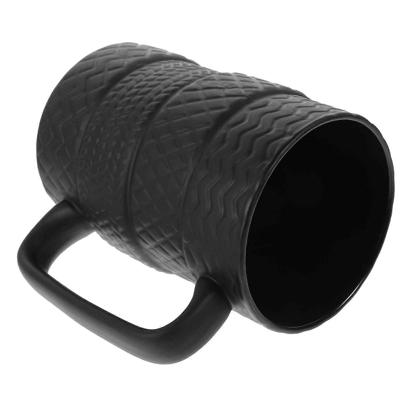 Practical Ceramic Coffee Cup for Home Black Ceramic Mug
