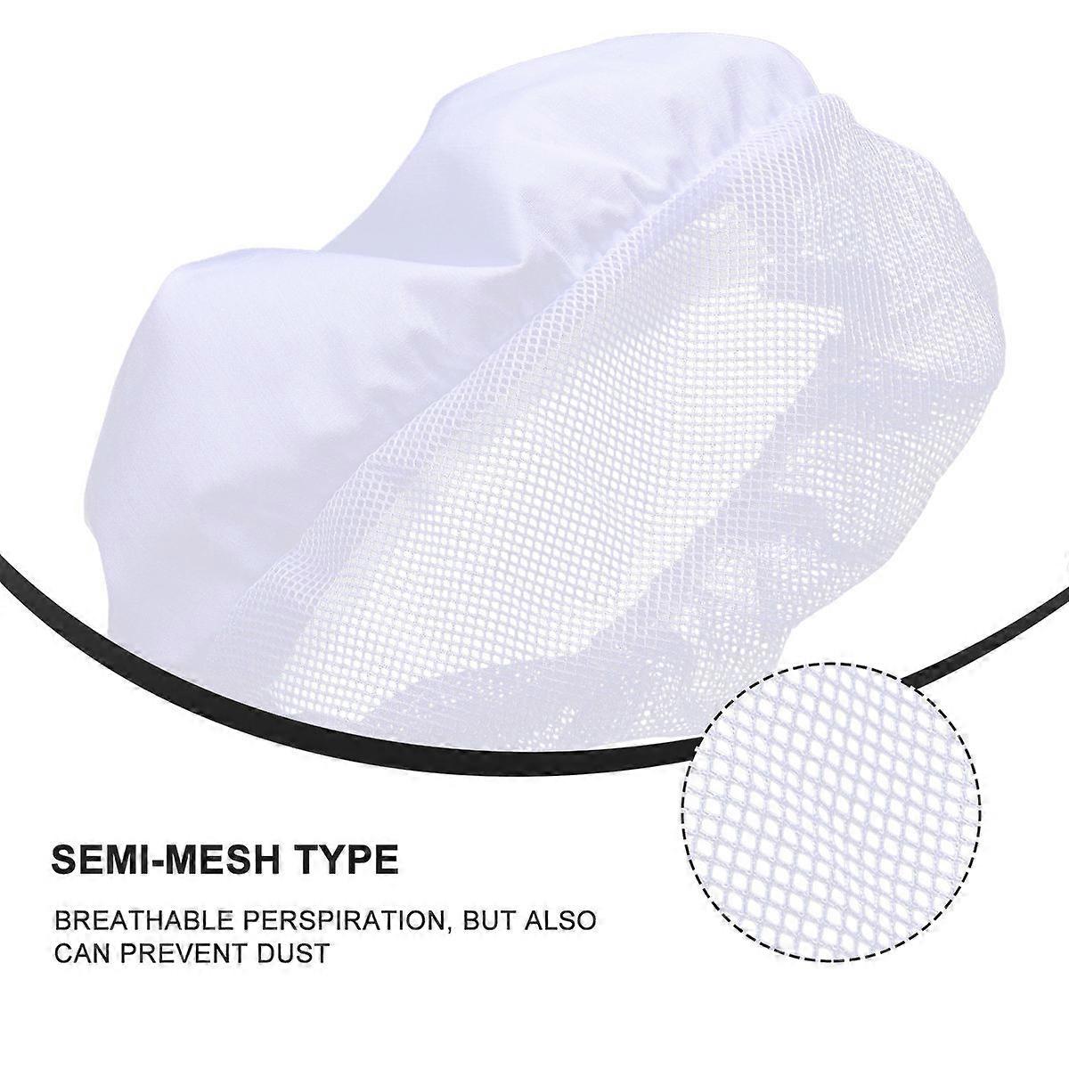 Breathable Protective Hat Chef Hat for Women One Piece Mesh Working Cap