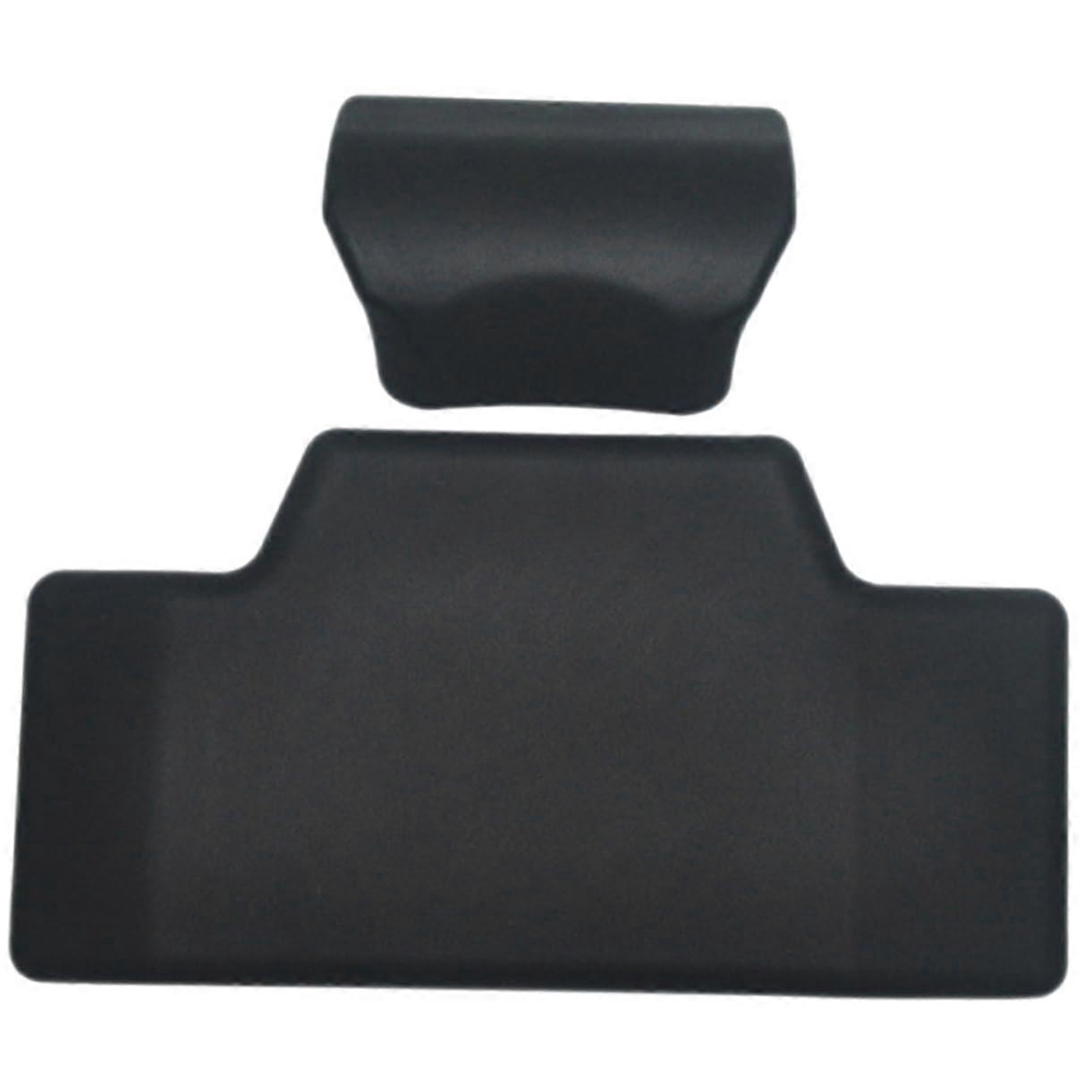2Pcs Motorcycle Backrest Pad with Ergonomic Support and Comfortable Leather Cushion for Long Rides