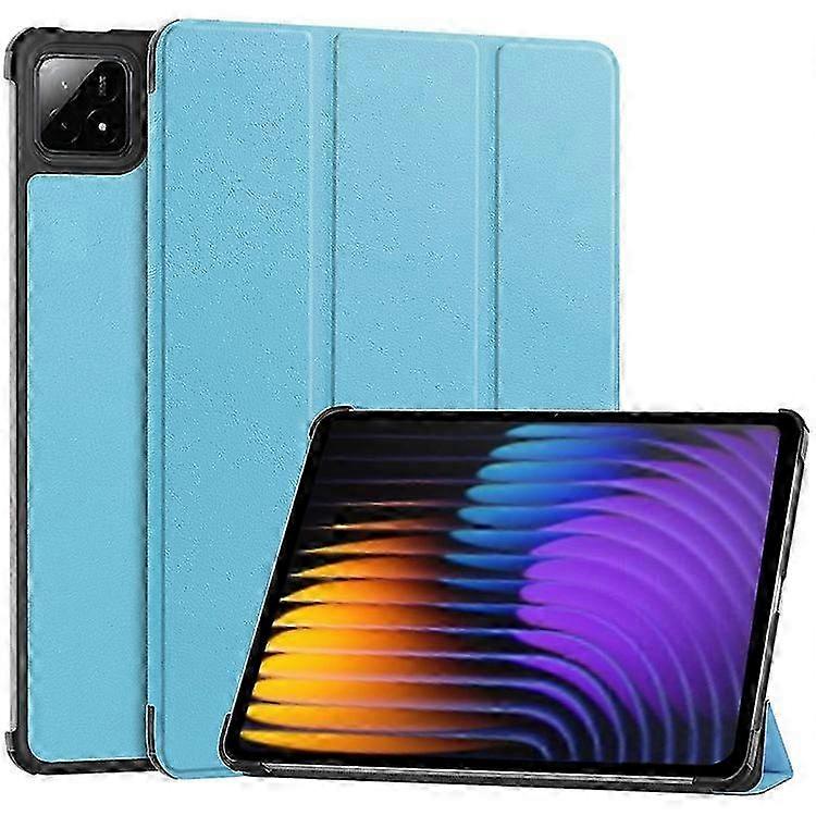 Capa de couro com suporte, compatível com Xiaomi Pad 7, anti-queda, para tablets de 25 a 26 polegadas.