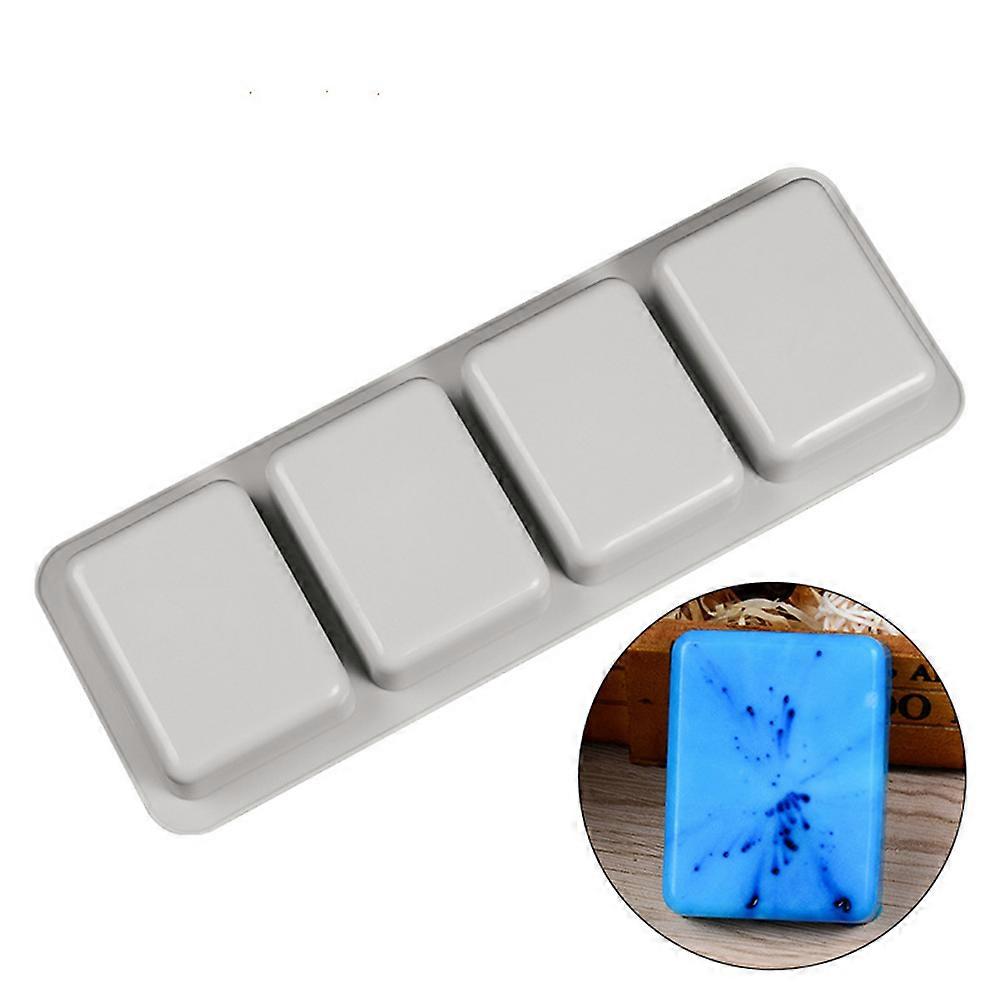 Soap Mold Silicone Mold for DIY Use 4 Cavities Tool