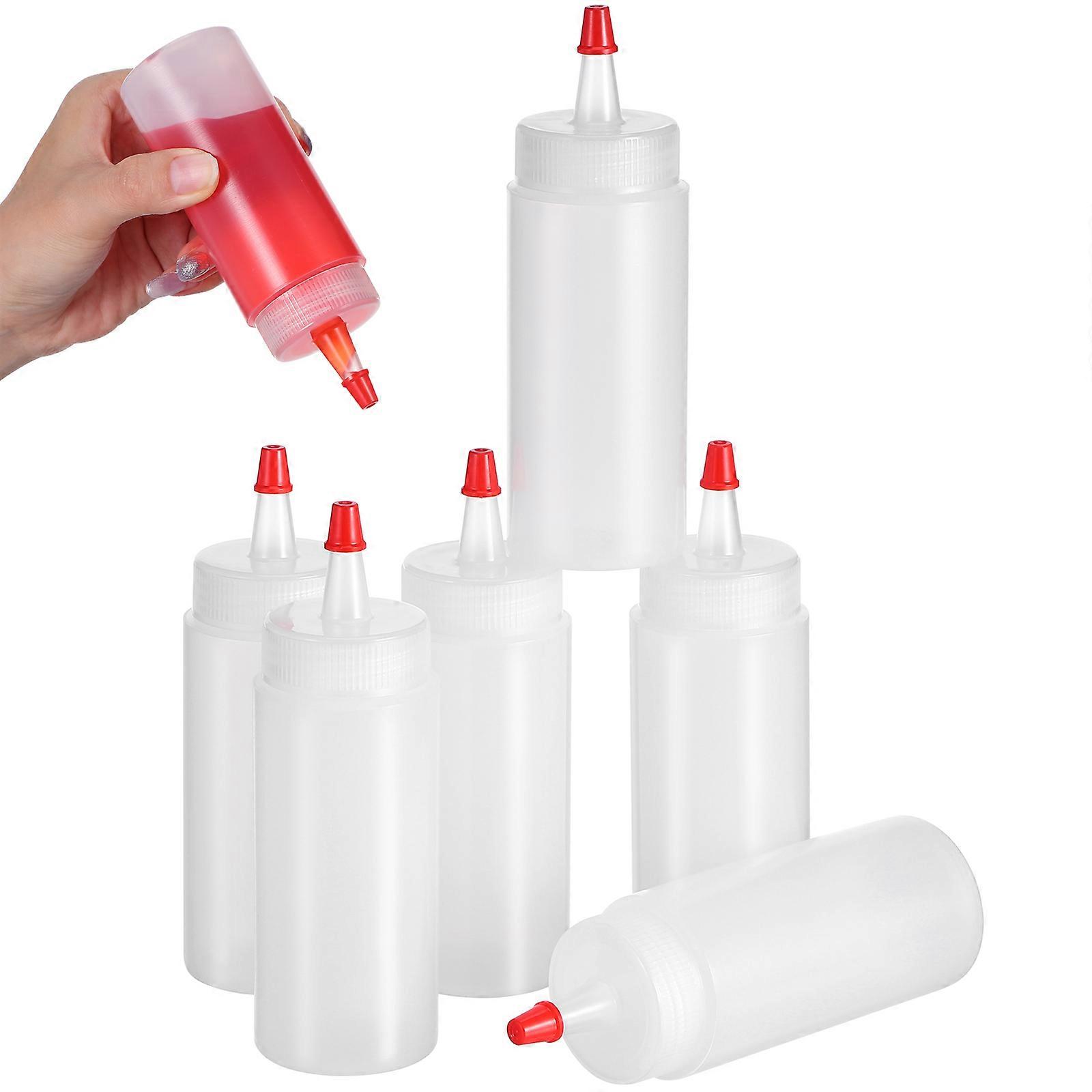 Applicator Bottles Capacity Dispenser for Glue 6Pcs White