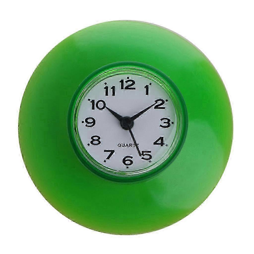 Waterproof Bathroom Clock with Suction Cup, Compact Wall Design for Shower, Mirror or Kitchen