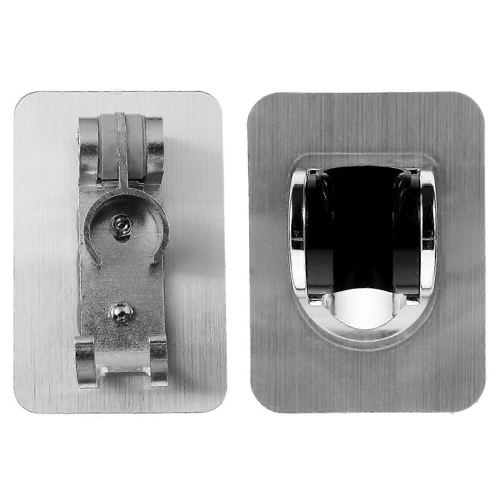 Bathroom Shower Head Holder Waterproof 2Pcs Silver