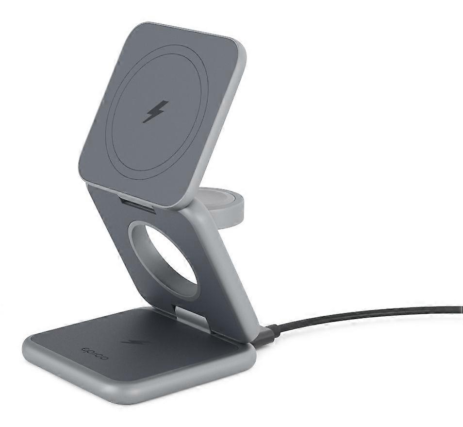 Epico Mag+, Indoor, USB, Wireless charging, Grey