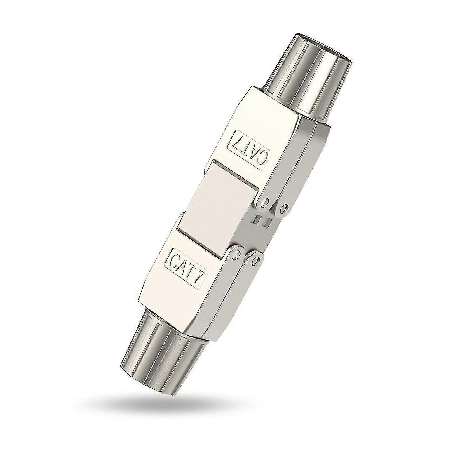 Mosiee CAT7 Network Cable Extender Connector Tool-Free Adapter Fully Shielded Module