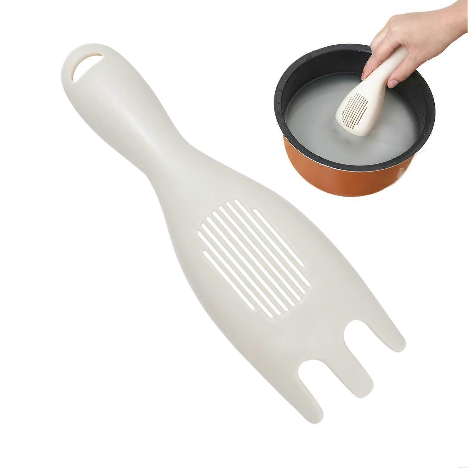 Rice Strainer Spoon with Handle, Ergonomic Grip, Fast Rice Cleaning, NoGrain Loss, MultiUse