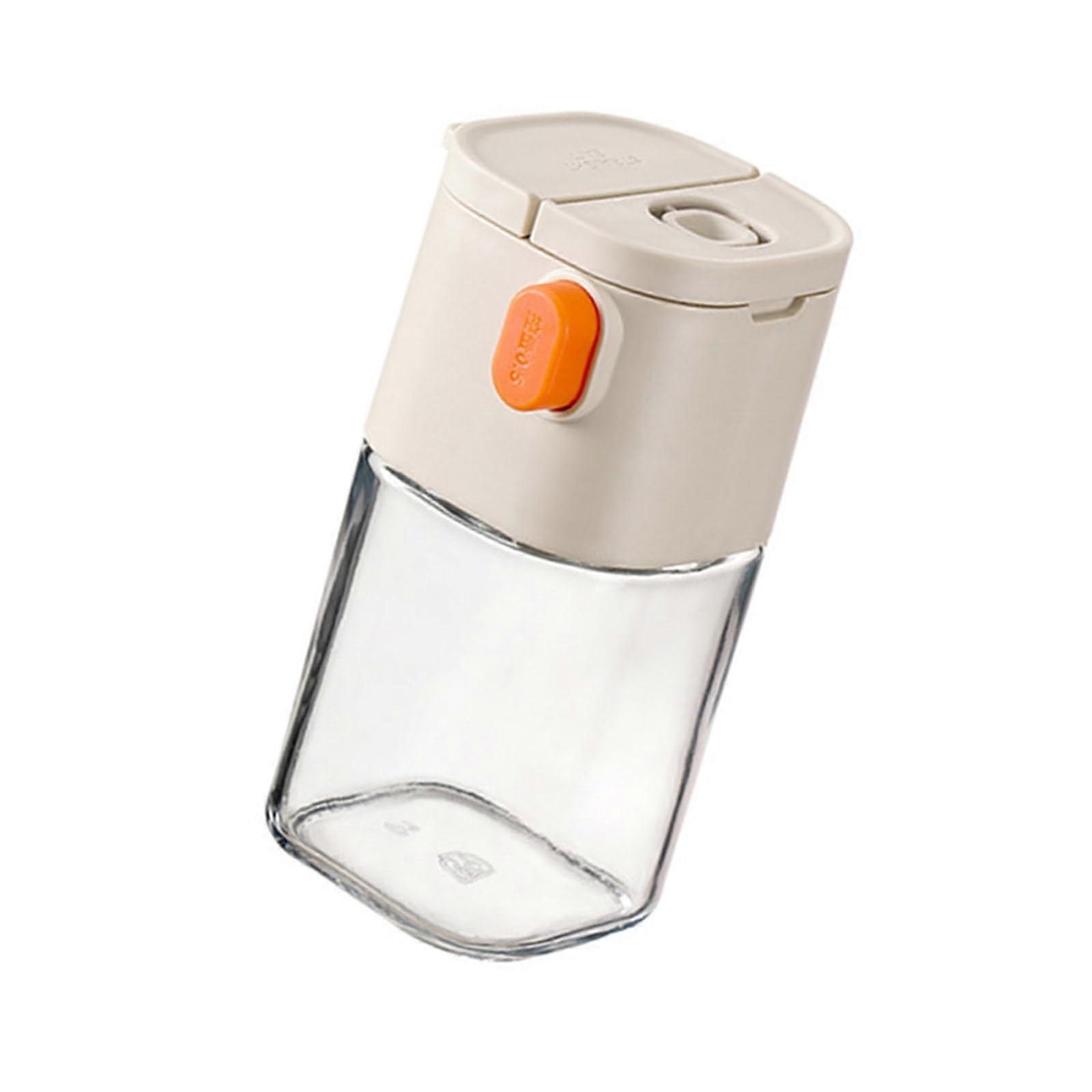 Glass Spice Jar with Lid for Kitchen, Multipurpose Condiment Bottle with Precision Pouring Control