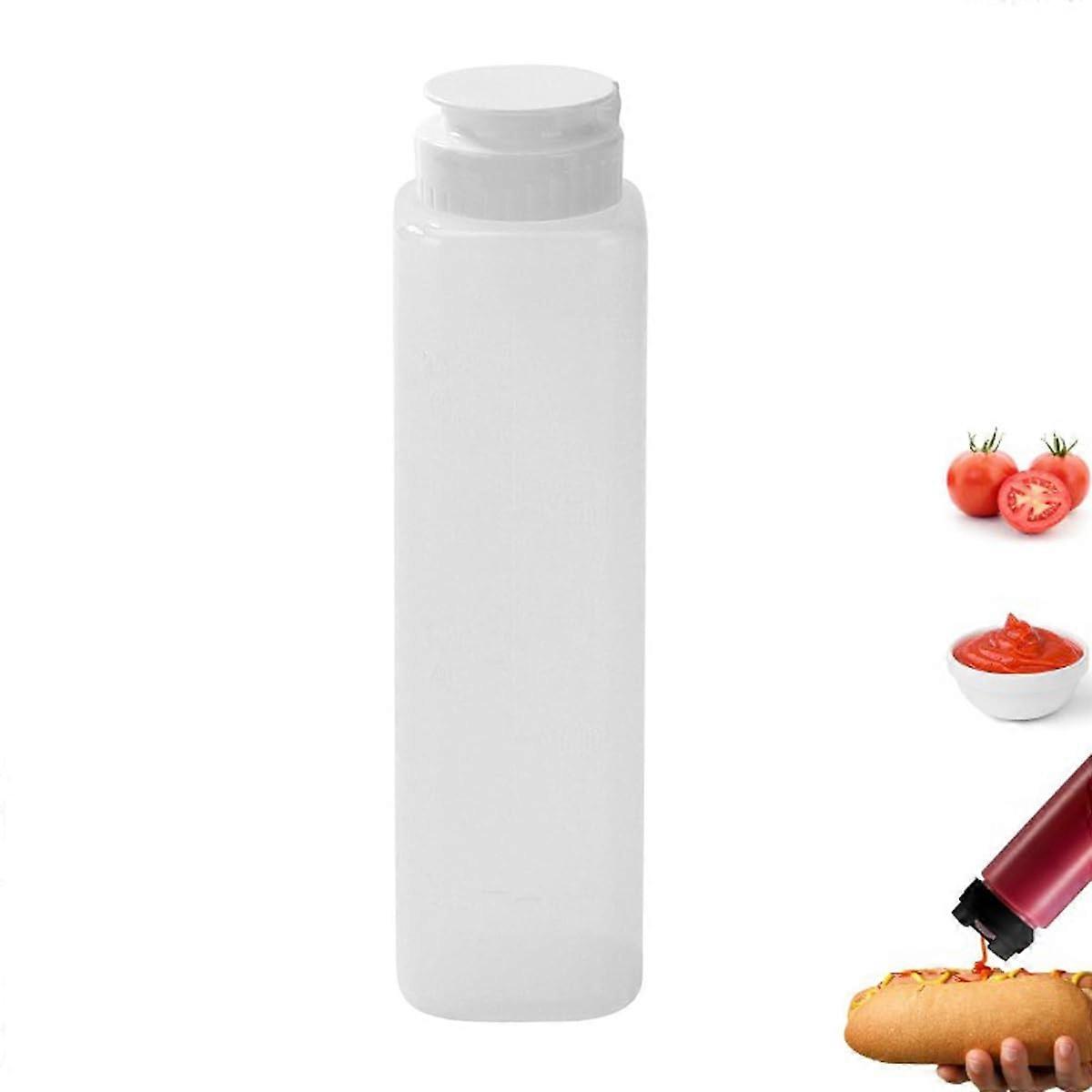 BPA  Squeeze Bottles 300ml Leak Proof Condiment Dispenser with Precise Measurement Marks