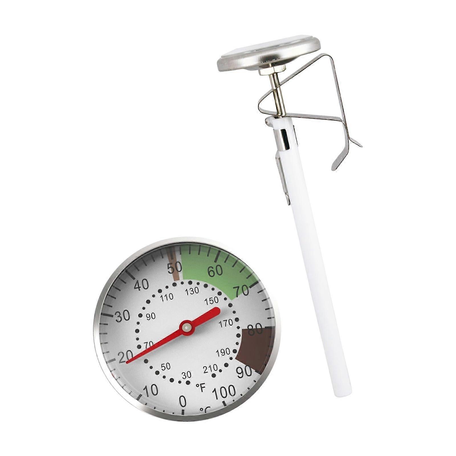 Milk Frothing Thermometer Stainless Steel Probe for Precise Temperature Control Coffee Drinks