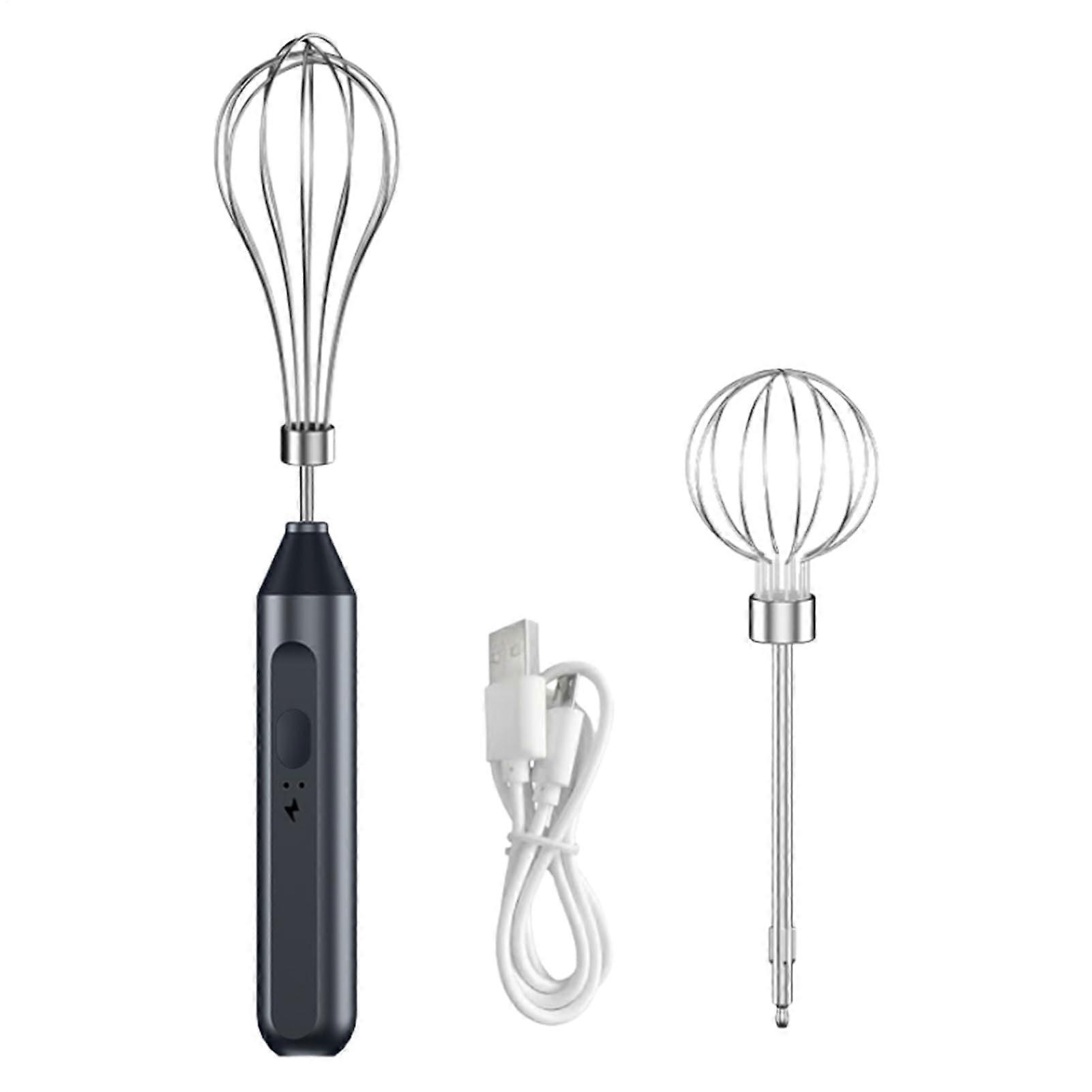 Electric Hand Mixer with 3Speed Control, Rechargeable Wireless Whisk for Baking and Cooking